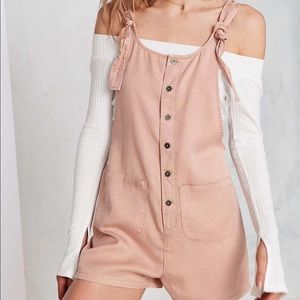 Blush Pink BDG Sz L Overall Romper
